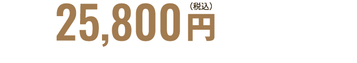 25,800円（税込）