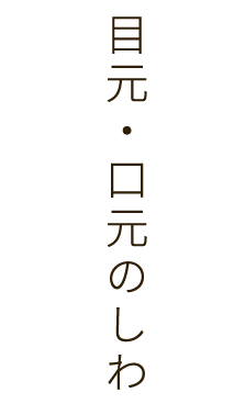 目元・口元のしわ