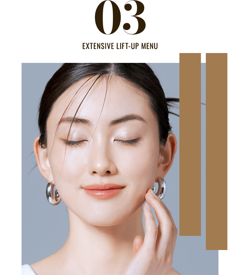 Point 03：Extensive Lift-Up Menu